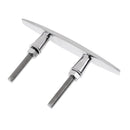 8" 200mm 316 Stainless Steel Flat Top Mooring Deck Dock Anchor Cleat Stud Mount for Marine/Boat/Yacht