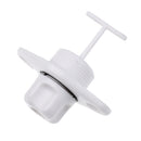 White Durable ABS Universal Marine Boat Yacht Raft Drain Plug Bung & Socket Replacement Fits 1'' Diameter Hole Screw Thread