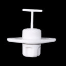 White Durable ABS Universal Marine Boat Yacht Raft Drain Plug Bung & Socket Replacement Fits 1'' Diameter Hole Screw Thread