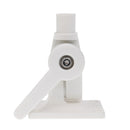 White Durable Plastic Ratchet Bracket Antenna Mount Base Adjustable Marine Boat