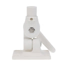 White Durable Plastic Ratchet Bracket Antenna Mount Base Adjustable Marine Boat