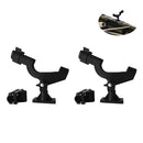 2 Pieces / Set Adjustable Fishing Rod Holder Rail Side Mount Boat Kayak Fishing Pole Rack Stand Tackle Tool For Marine Yacht