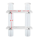 3 Pieces / Set Durable Plastic Fishing Rod Holder 2 Tube Bracket Storage Rack for Boat Kayak Yacht Fishing Tackle Accessories