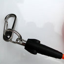 Elastic Stretch Surfboard Leash Tether Surfing Training Belt Cord with Stainless Steel Clip Hook