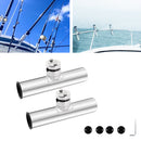 2 Pieces / Set 316 Stainless Steel Boat Fishing Clamp On Rod Holder Rest Mount for Rail 3/4'' - 1