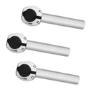 3 Pieces Heavy Duty Stainless Steel Marine Boat Yacht Fishing Rod Holder Tube Pole Rest Flush Mount 30 Degree with Cap Cover