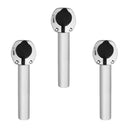 3 Pieces Heavy Duty Stainless Steel Marine Boat Yacht Fishing Rod Holder Tube Pole Rest Flush Mount 30 Degree with Cap Cover