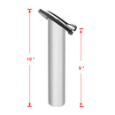 3 Pieces Heavy Duty Stainless Steel Marine Boat Yacht Fishing Rod Holder Tube Pole Rest Flush Mount 30 Degree with Cap Cover