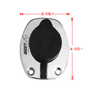 3 Pieces Heavy Duty Stainless Steel Marine Boat Yacht Fishing Rod Holder Tube Pole Rest Flush Mount 30 Degree with Cap Cover