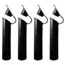 4 Pieces UV Resistant Boat Yacht Fishing Rod Holder Pole Rest Bracket Inner Tube Liner Sleeve Protector 30 Degree