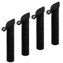 4 Pieces UV Resistant Boat Yacht Fishing Rod Holder Pole Rest Bracket Inner Tube Liner Sleeve Protector 30 Degree