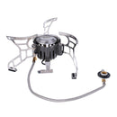 4000W Camping Gas Stove Cooking Portable Foldable Split Burner for Outdoor Hiking Picnic
