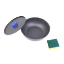 Portable Outdoor Cookware Aluminum Cooking Frying Pan Camping Picnic Hiking Utensils Lidded with Carry Bag
