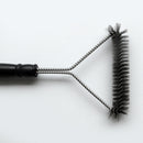 BBQ Brush Stainless Steel Wire Bristles Cleaning Brush Ergonomic Handle for Char-Broil, Porcelain and Infrared Grills