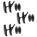 6 Pieces Replacement Universal Canoe Kayak Boat Pull Toggle Carry Handle with Cord & Buckle for Easy Convenient Carry