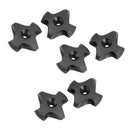 6 Pieces/ Set Black Nylon Deck Line Guide - Canoe Marine Boat Dinghy Kayak Fitting Accessories