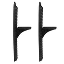 2 Pieces/ Set 18" Long Lightweight Black Nylon Sit-in & Sit-on Kayak Foot Brace Pedal with Screws