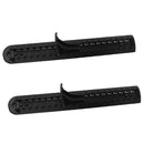 2 Pieces/ Set 18" Long Lightweight Black Nylon Sit-in & Sit-on Kayak Foot Brace Pedal with Screws