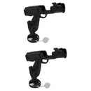 2 Pieces Premium Nylon 360 Degree Rotatable Adjustable Boat Yacht Kayak Canoe Fishing Rod Holder Rack Mount Pole Rest Stand Bracket Tackle Accessories