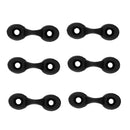6 Pieces Durable Strong Nylon Kayak Canoe Fishing Boat Dinghy Pad Eye Deck Loop Tie Down Shock Cord Hardware Replacement