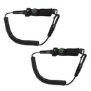 2 Pieces Security Coil Kayak Canoe Paddle Leash Fishing Rod Holder Lanyard Keeper Tether