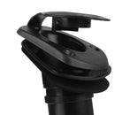 2 Pieces Black Nylon Flush Mount Kayak Boat Canoe Fishing Rod Holder Pole Rest Rack Bracket with Cap Gasket and Screws Tackle Equipment