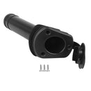 2 Pieces Black Nylon Flush Mount Kayak Boat Canoe Fishing Rod Holder Pole Rest Rack Bracket with Cap Gasket and Screws Tackle Equipment