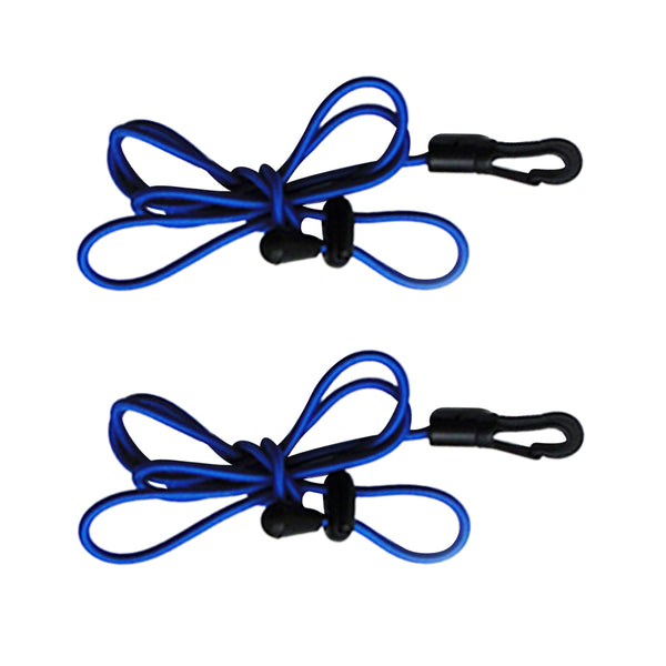 1.2 m/ 47'' Length Lightweight UV Protection Elastic Paddle Leash for Outdoor Kayaking Paddling Fishing Pack of 2PCS Blue