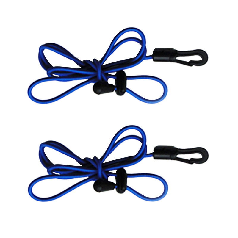 1.2 m/ 47'' Length Lightweight UV Protection Elastic Paddle Leash for Outdoor Kayaking Paddling Fishing Pack of 2PCS Blue