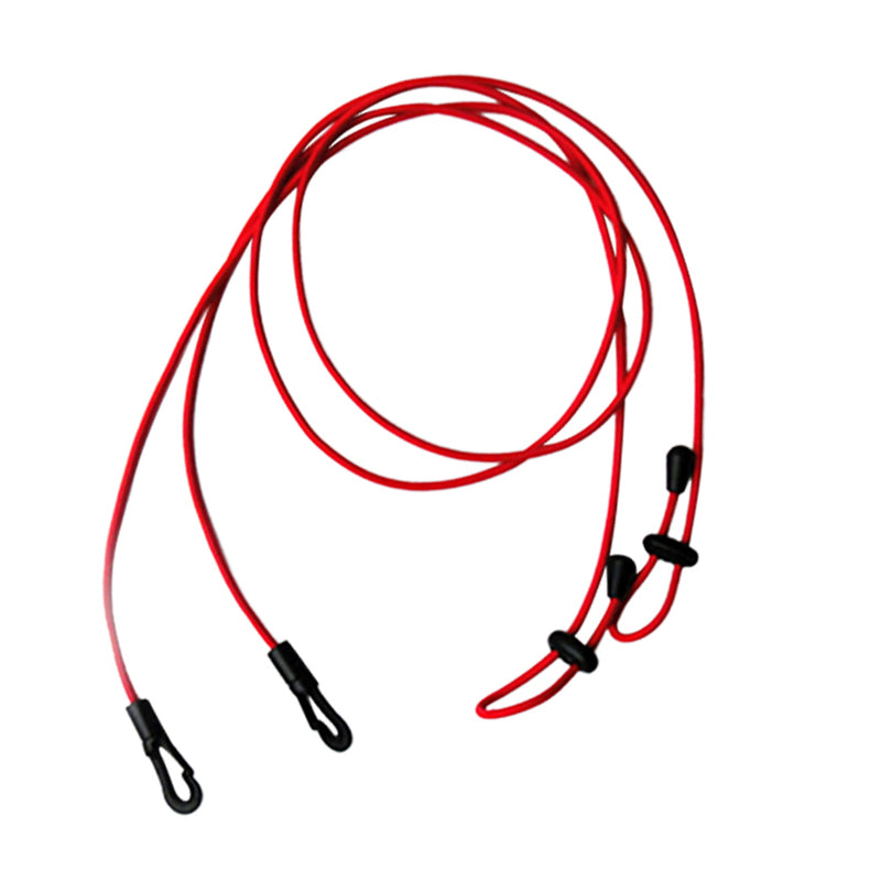 1.2 m/ 47'' Length Lightweight UV Protection Elastic Paddle Leash for Outdoor Kayaking Paddling Fishing Pack of 2PCS Red 1.2m