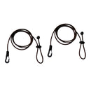 1.2 m/ 47'' Length Lightweight UV Protection Elastic Paddle Leash for Outdoor Kayaking Paddling Fishing Pack of 2PCS Coffee