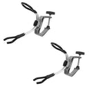 2 Pieces Heavy Duty Fishing Rod Pole Rest Boat Dock Rail Mounted Clamp On Grip Holder