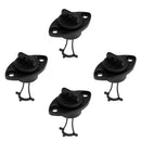 4 Pieces Plastic Universal Hull Drain Plugs Kit Thread Plug Bung Replacement for Dinghy Kayak Canoes Boat