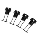 4 Pieces Black Plastic Thread Hull Drain Plug Universal For Kayaks Canoes Boats