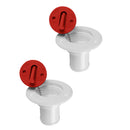2x Fuel Platform Filling With Boat Cover Socket 38 Mm