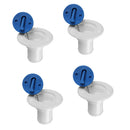 4 Pieces Nylon 1 1/2'' 38mm Water Deck Filler & Screw Cap, Chain for Marine Boat Yacht Caravan Truck Tank Deck Fill