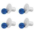 4 Pieces Nylon 1 1/2'' 38mm Water Deck Filler & Screw Cap, Chain for Marine Boat Yacht Caravan Truck Tank Deck Fill