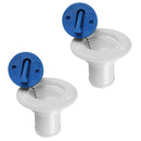 2 Pieces Nylon 1.5'' 38mm Water Deck Filler & Cap and Chain for Boat Tank Deck Fill
