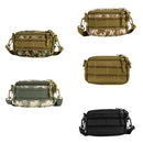 Sports Camping Hiking Cellphone Keychain Storage Holder Pouch Bag Compact Multi-purpose Bag With Shoulder Belt Black