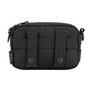 Sports Camping Hiking Cellphone Keychain Storage Holder Pouch Bag Compact Multi-purpose Bag With Shoulder Belt Black