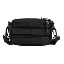 Sports Camping Hiking Cellphone Keychain Storage Holder Pouch Bag Compact Multi-purpose Bag With Shoulder Belt Black