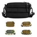 Sports Camping Hiking Cellphone Keychain Storage Holder Pouch Bag Compact Multi-purpose Bag With Shoulder Belt Black