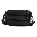 Sports Camping Hiking Cellphone Keychain Storage Holder Pouch Bag Compact Multi-purpose Bag With Shoulder Belt Black