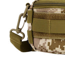 Compact Multi-Purpose Molle Pouch Bag With Shoulder Belt for Men Women Outdoor Sports Hiking Camping Desert Digital