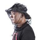 21.7" x 15.7" Double End Open Mosquito Insect Bug Hat Net Mesh Head Face Neck Protector for Outdoor Camping Hiking Hunting Travel