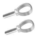 2 Pieces Strong 316 Stainless Steel M12 Ring Screw Fitting for Fastening Adjusting Kayak Boat Fishing Rod Holder Rest