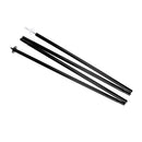 2 Pieces/ Set 2.1m/ 6.89ft Folding Pointed Cap Bottom Durable Steel Camping Tent Canopy Tarp Awning Poles Rods Support Bars with Storage Bag