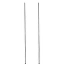 2 Pieces/ Set 2.1m/ 6.89ft Folding Pointed Cap Bottom Durable Steel Camping Tent Canopy Tarp Awning Poles Rods Support Bars with Storage Bag