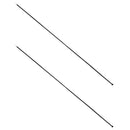 2 Pieces/ Set 2.1m/ 6.89ft Folding Pointed Cap Bottom Durable Steel Camping Tent Canopy Tarp Awning Poles Rods Support Bars with Storage Bag