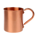 Straight Smooth Solid Pure Copper Beer Mug Ice Cold Tea Juice Coffee Cup 12 oz
